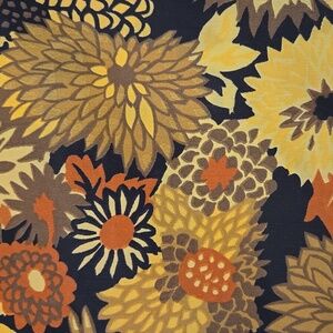 70's Vintage Yellow Flower Scarf